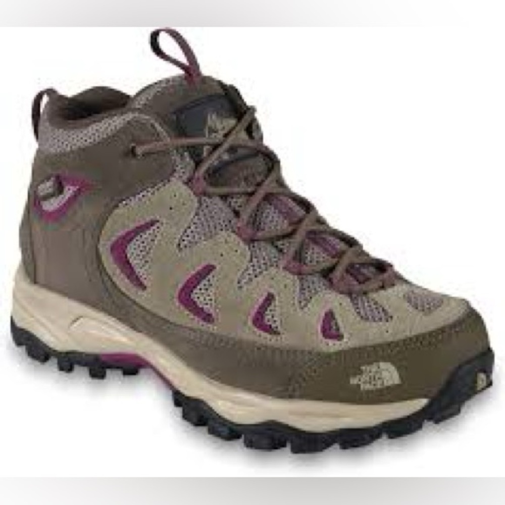Kids The North Face Brown and Pink Boots